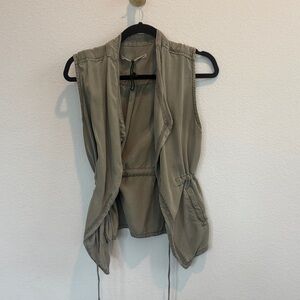Max Jeans Olive Green Sleeveless Vest